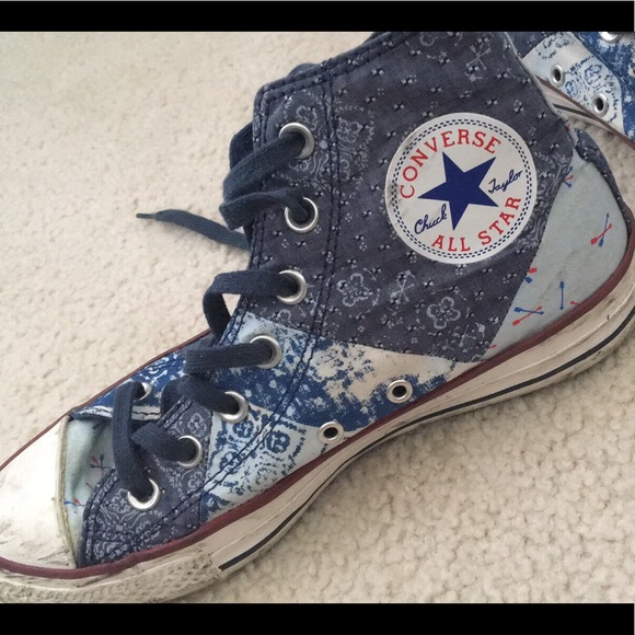 converse shoes denim